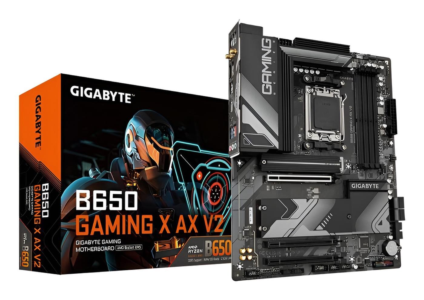 Gigabyte B650 GAMING X AX V2 scheda madre ATX AM5 con DDR5 fino a 256GB, PCIe 5.0, 3 slot M.2, LAN 2.5GbE, Wi-Fi 6E e Bluetooth 5.3