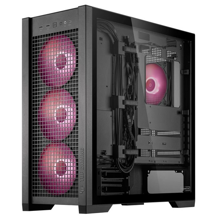 CABINET ASUS TUF Gaming GT302 ARGB, Mid Tower, 4 ventole ARGB 140 mm, supporto AIO 360 mm - immagine 3