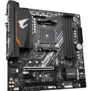 Gigabyte B550M AORUS ELITE Motherboard - AMD Ryzen 5000 CPUs, 5+3 Phases VRM, up to 4733MHz DDR4, 1xPCIe 4.0 + 1xPCIe 3.0 M.2, 1GbE LAN, USB 3.2 Gen 1