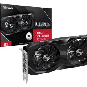 Asrock Radeon RX 7600 scheda video gaming 8GB GDDR6 128 bit PCI Express 4.0 con doppia ventola e uscite HDMI 2.1 e DisplayPort 1.4a