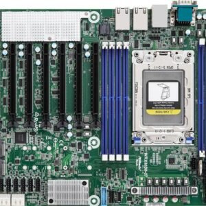 Asrock WRX80 ATX Workstation Motherboard - Single Socket sWRX8 LGA4094, AMD Ryzen Threadripper PRO, 8x DDR4 DIMM, Dual 10GbE LAN, ASPEED AST2500, PCIe 4.0, ECC Registered