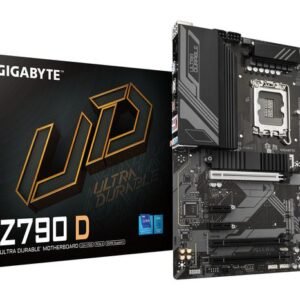 Gigabyte Z790 D Scheda Madre ATX con supporto CPU Intel Core 14ª/13ª/12ª Gen, DDR5 fino a 7600MHz OC, 3x M.2 PCIe 4.0, LAN 2.5GbE, USB 3.2 Gen 2, VRM digitale 12+1+1 fasi