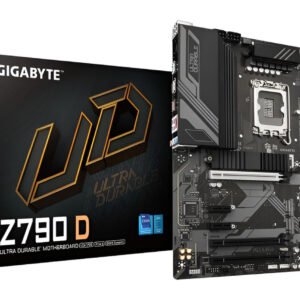 Gigabyte Z790 D scheda madre ATX con socket LGA1700, DDR5 fino a 192GB, 3 slot M.2 PCIe 4.0, LAN 2.5GbE, USB 3.2 Gen2 e audio 7.1