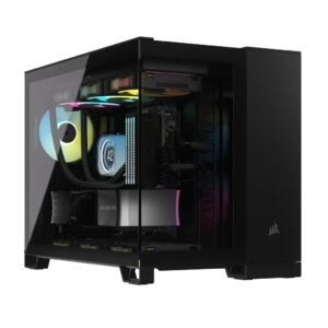 Cabinet Corsair iCUE LINK 2500X RGB Mid Tower con doppia camera, vetro temperato e ventole RX RGB