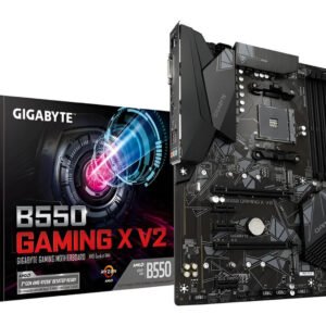 Scheda madre Gigabyte B550 Gaming X V2 ATX con supporto Ryzen serie 3000/4000/5000, DDR4 fino a 128GB, PCIe 4.0, dual M.2, SATA III, LAN 1GbE, HDMI, DVI-D, USB 3.2
