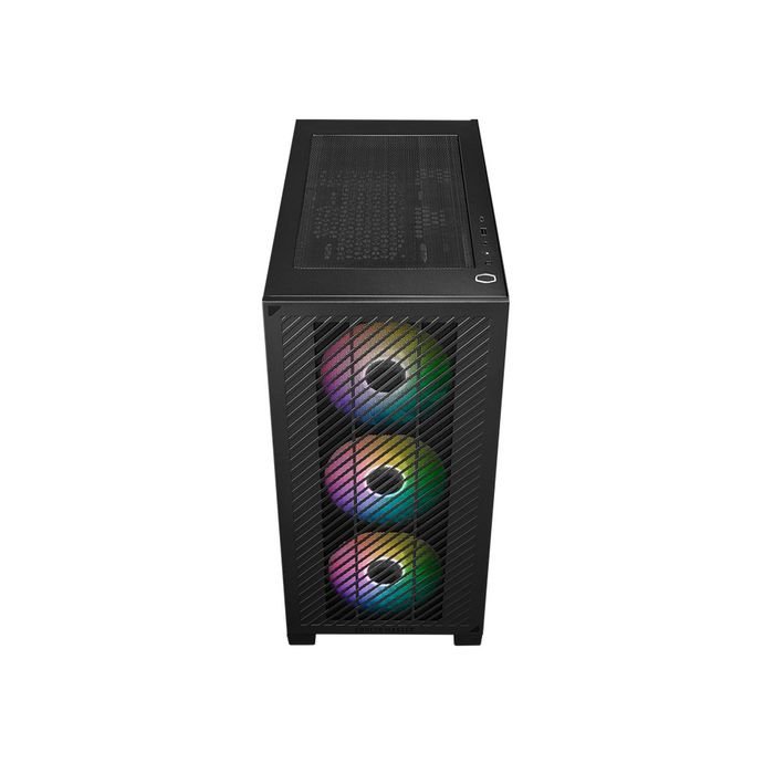 Cooler Master Mini Tower ARGB – Case Gaming ITX/mATX con 3 Ventole CF120 ARGB, Vetro Temperato, USB Type-C, Cable Management e Filtro Antipolvere - immagine 4