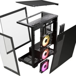 CABINET Corsair 3500X Midi Tower, E-ATX, 3 ventole ARGB incluse, pannelli in vetro temperato