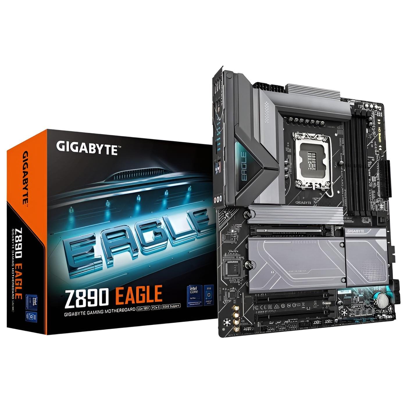 Gigabyte Z890 EAGLE scheda madre ATX con DDR5 8800MHz, socket Intel LGA1851, 4 slot M.2 PCIe, LAN 2.5GbE, USB4 e audio Realtek ALC897