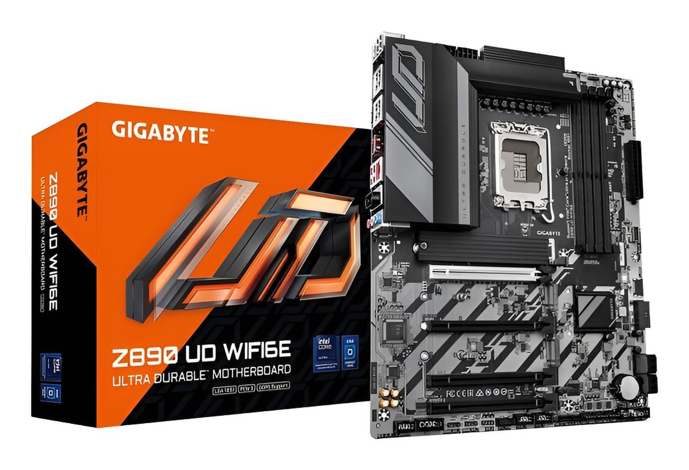 Gigabyte Z890 UD WIFI6E scheda madre ATX con socket LGA1851, 4 slot DDR5, PCIe 5.0, 3 M.2, LAN 2.5GbE, Wi-Fi 6E, USB4 e Thunderbolt