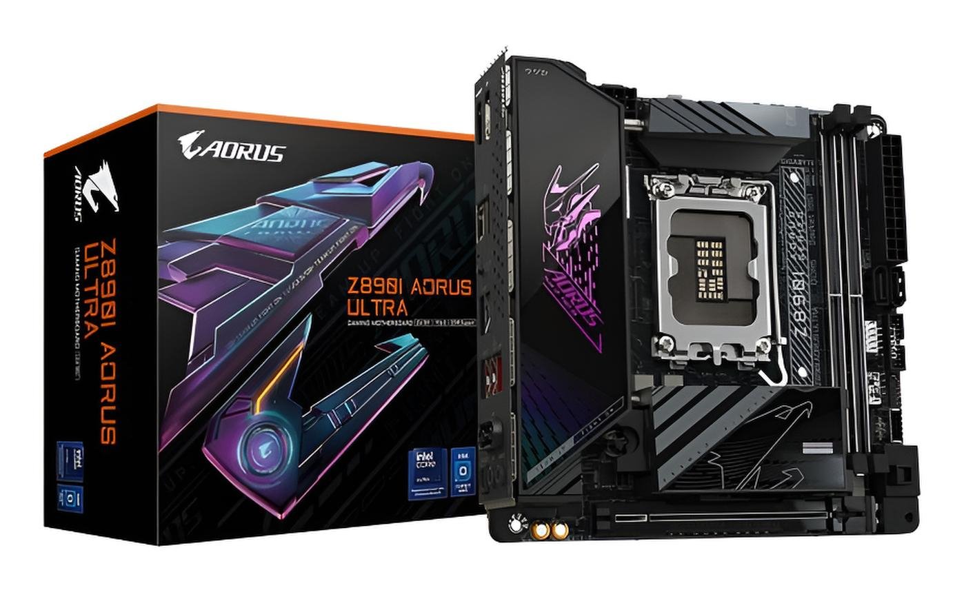 Gigabyte Z890I AORUS ULTRA scheda madre Mini-ITX per Intel Core Ultra Series 2 con DDR5 8800MHz, PCIe 5.0, Wi-Fi 7, Thunderbolt 4 e LAN 2.5GbE