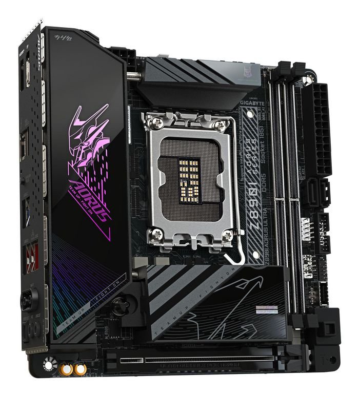 Gigabyte Z890I AORUS ULTRA – Scheda Madre Mini-ITX per Intel Core Ultra (Series 2), DDR5 fino a 8800MHz, PCIe 5.0, 2x M.2 NVMe, Wi-Fi 7, LAN 2.5GbE, Thunderbolt 4, VRM 8+1+2 fasi, SATA III** - immagine 4