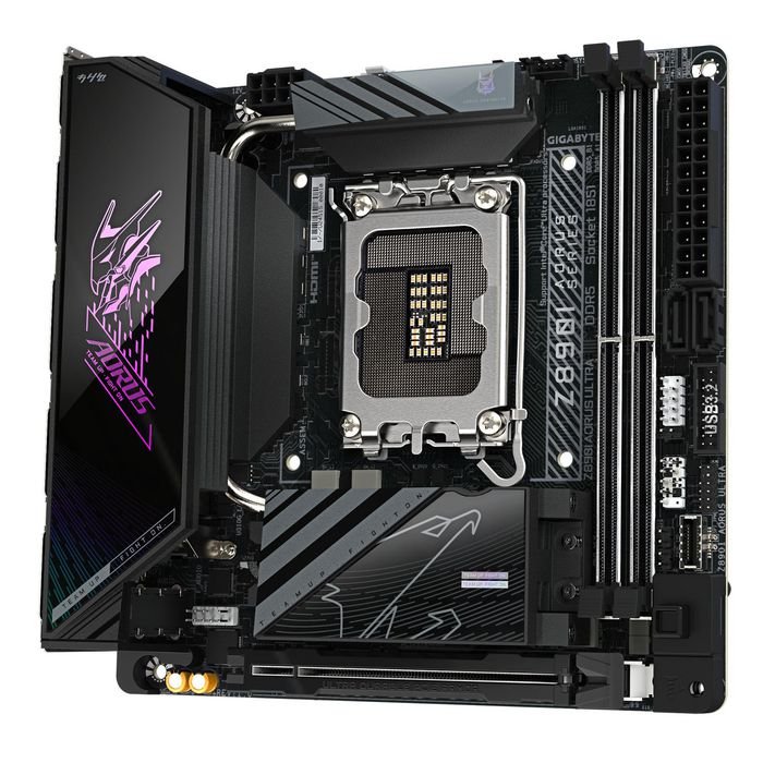 Gigabyte Z890I AORUS ULTRA – Scheda Madre Mini-ITX per Intel Core Ultra (Series 2), DDR5 fino a 8800MHz, PCIe 5.0, 2x M.2 NVMe, Wi-Fi 7, LAN 2.5GbE, Thunderbolt 4, VRM 8+1+2 fasi, SATA III** - immagine 3