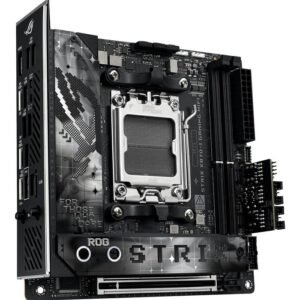 Asus ROG Strix X870-I Mini-ITX scheda madre AM5 con DDR5 fino a 96GB, WiFi 7, Bluetooth 5.4, LAN 2.5Gb, PCIe 5.0, doppio M.2, BIOS UEFI e design compatto per build gaming ad alte prestazioni