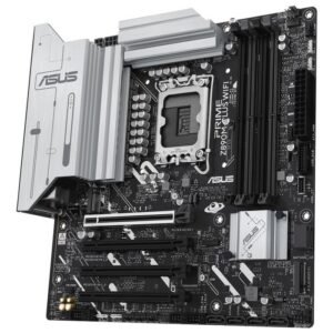 Asus Intel Z890 M-PLUS DDR5 LGA1851 – Supporto Intel Core Ultra Series 2, 4 slot DIMM fino a 192GB, PCIe di ultima generazione, prestazioni avanzate per gaming e produttività