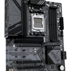 Gigabyte B650 EAGLE Motherboard - AMD Ryzen 9000 Series CPUs, 12+2+2 Phases VRM, up to 7600MHz DDR5 (OC), 1xPCIe 5.0 + 2xPCIe 4.0 M.2, GbE LAN, USB 3.2 Gen 2