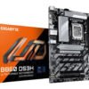 Gigabyte B860 DS3H scheda madre ATX DDR5 con socket LGA1851, 2x M.2, LAN 2.5GbE, USB 3.2 Gen 2x2 e audio HD 7.1