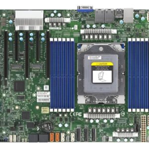 Supermicro SP5 scheda madre server ATX single socket LGA6096 per AMD EPYC 9004, 12 DDR5 ECC, 3 PCIe Gen5, 8 SATA III, dual LAN 10GbE e IPMI AST2600