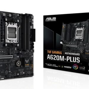 Asus TUF GAMING A620M-PLUS motherboard socket AMD A620 (Ryzen 7000, micro-ATX, DDR5 memory, PCIe 4.0, BIOS Flashback, USB 3.2 Gen 2, Aura Sync)-W128443581-EET