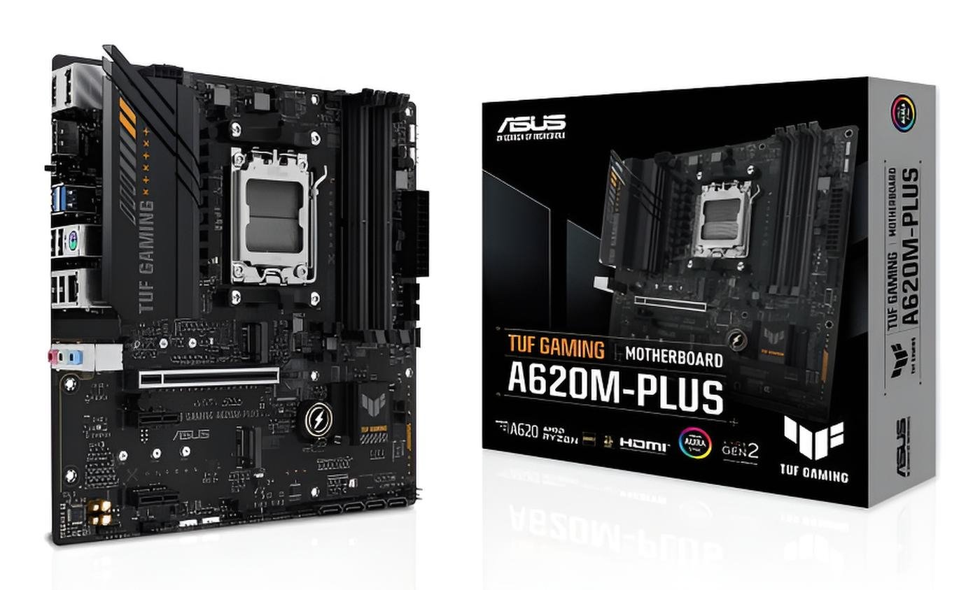 Asus TUF GAMING A620M-PLUS scheda madre micro ATX AM5 DDR5 con HDMI 2.1 e LAN 2.5Gb