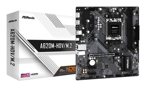 Asrock Socket AM5, AMD A620, 2 x DDR5 DIMM, 7.1 CH HD Audio, Gigabit LAN, Micro ATX-W128563326-EET