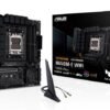 Asus AMD B650, Socket AM5, 4 x DIMM slots, Max. 128GB, DDR5, Realtek 2.5Gb Ethernet, 802.11 a/b/g/n/ac/ax, Bluetooth 5.2, micro-ATX, 256 Mb Flash ROM, UEFI AMI BIOS
