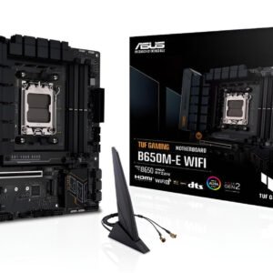 Asus B650M WIFI scheda madre micro-ATX AM5 con DDR5 fino a 128GB, 2 slot M.2, 4 porte SATA III, LAN 2.5GbE, Wi-Fi 6 e Bluetooth 5.2