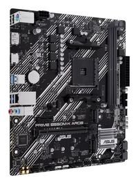 Asus AMD B550 (Ryzen™ AM4) mATX motherboard with dual M.2 slots, PCIe 4.0, Realtek 1Gb Ethernet, DisplayPort/HDMI™, SATA 6 Gbps, rear USB 3.2 Gen 1 ports, front USB 3.2 Gen 1 Type-C® and Aura Sync
