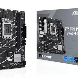 Asus PRIME B760M-R D4 scheda madre micro ATX con DDR4, socket LGA1700, 2x M.2 PCIe 4.0, LAN 2.5GbE e HDMI 2.1