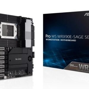 Asus WRX90 Workstation Motherboard - Socket sWRX8 AMD Ryzen Threadripper PRO, 8xDDR5 ECC, PCIe 5.0, Dual 10Gb Intel LAN + 1Gb Realtek, UEFI BIOS, EEB