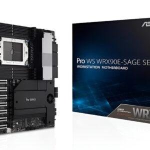 Scheda madre Asus WRX90 EEB socket sTR5 per AMD Ryzen Threadripper PRO 7000 con DDR5 ECC octa-channel, 7 slot PCIe 5.0, Dual 10GbE LAN e RAID