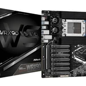 Scheda madre ASRock WRX90 EEB socket sTR5 per AMD Ryzen Threadripper con DDR5 ECC fino a 2TB, 7 slot PCIe 5.0, 2x10GbE Intel e gestione IPMI