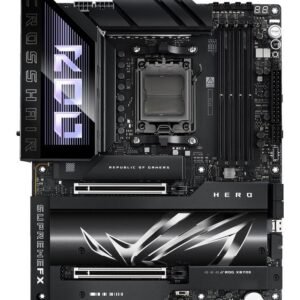 Asus ROG Crosshair – Scheda Madre Gaming AM5 con DDR5 fino a 192GB, PCIe 5.0, Wi-Fi 7, Teamed Power Solution, AI Networking II, AI Cooling II e Tecnologia NitroPath DRAM