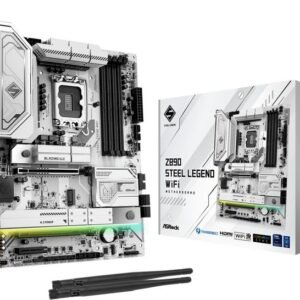 Asrock Z890 Steel Legend WiFi DDR5 LGA1851 – ATX con PCIe 5.0, 4 slot M.2, supporto Intel Core Ultra Series 2, design robusto e prestazioni per gaming e professionisti
