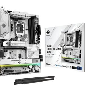 Asrock Z890 Steel Legend WiFi scheda madre ATX Intel Z890 con socket LGA 1851, DDR5 fino a 9466 MHz, LAN Dragon 2.5GbE, Wi-Fi 7, Thunderbolt 4 e audio 7.1 HD