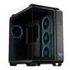 Cabinet Asus TUF Gaming GT502 Horizon ARGB Mid Tower con vetro temperato e 4 ventole ARGB