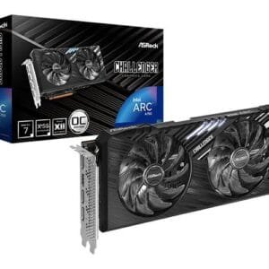 Asrock Intel Arc A750 Challenger SE – Scheda Video Gaming 8GB GDDR6 OC, 256 bit, Boost Clock 2200 MHz, PCI Express 4.0, 3x DisplayPort 2.0, HDMI 2.0b, Design Dual Fan*