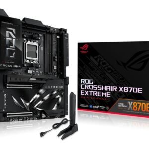 Asus ROG CROSSHAIR X870E EXTREME AMD AM5 (Ryzen 9000, E-ATX, 3x PCIe 5.0, 2x PCIe 4.0, DDR 5, WiFi 7, AI Overclocking, PCIe Q-Release, Aura Sync)