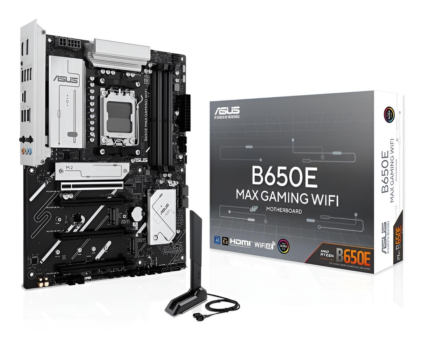 Asus B650E MAX GAMING WIFI scheda madre ATX AM5 con DDR5 fino a 256GB, PCIe 5.0, 3 slot M.2, LAN 2.5GbE e Wi-Fi 6E