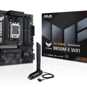 Asus TUF GAMING B850M-E WIFI – Scheda Madre micro-ATX AM5 con DDR5, PCIe 5.0, 3x M.2, Wi-Fi 6E e Tecnologia Aura Sync RGB per Gaming ad Alte Prestazioni