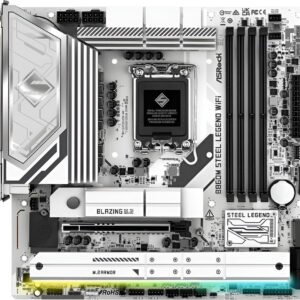 Asrock LGA1851 Intel B860 Micro ATX con supporto DDR5 fino a 8666 MHz, LAN 2.5GbE, Wi-Fi 6E, Bluetooth 5.3, PCIe 5.0 e M.2