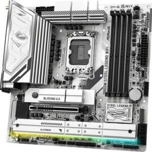 ASRock B860 Steel Legend LGA 1851 DDR5 fino a 9066MHz, Micro ATX, PCIe 5.0, Dual M.2, LAN 2.5GbE, WiFi 6E, Bluetooth 5.3, Audio 7.1CH, compatibile Intel Core Ultra Series
