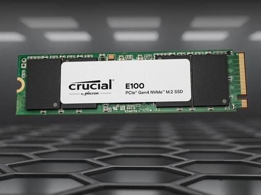 Crucial E100 SSD NVMe M.2 2280 1TB, PCIe ad alte prestazioni, velocità elevate per PC desktop e notebook-W129161304-EET - immagine 2