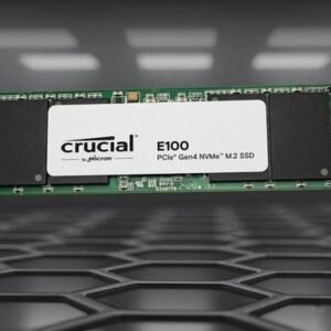 Crucial E100 SSD NVMe 480GB M.2 2280 PCIe ad alte prestazioni con velocità elevate e affidabilità superiore per PC desktop e notebook-