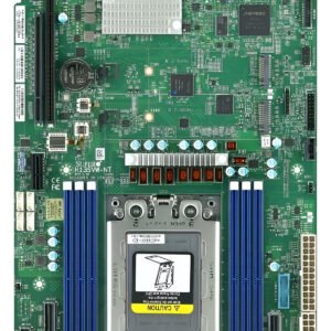 Supermicro SP6 scheda madre server WIO single socket per AMD EPYC 8004 con 6 DDR5 ECC, 1 PCIe Gen5, 8 SATA, M.2 NVMe, LAN 10GbE Broadcom e gestione remota AST2600