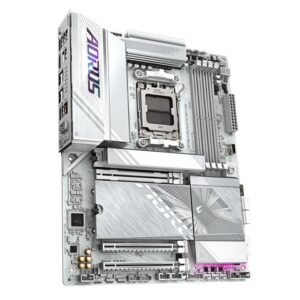 Gigabyte X870E AORUS ELITE WIFI7 ICE Motherboard - Supports AMD Ryzen 9000 CPUs, 16+2+2 Phases Digital VRM, up to 8200Hz DDR5 (OC), 3xPCIe 5.0 + 1xPCIe 4.0, Wi-Fi 7, 2.5GbE LAN, USB 4
