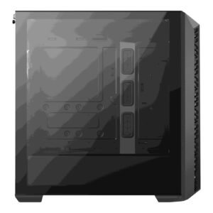 CABINET Cooler Master MasterBox 520 Mesh Blackout Edition ATX Mid Tower, Vetro Temperato, 3 Ventole SickleFlow incluse, USB-C