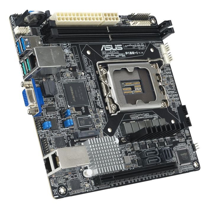 Asus P13R-I Mini-ITX – Scheda Madre Server LGA1700 Intel Xeon E-2400/6300, DDR5 ECC, PCIe 5.0, Dual LAN, 6x SATA, ASMB11-iKVM** - immagine 5