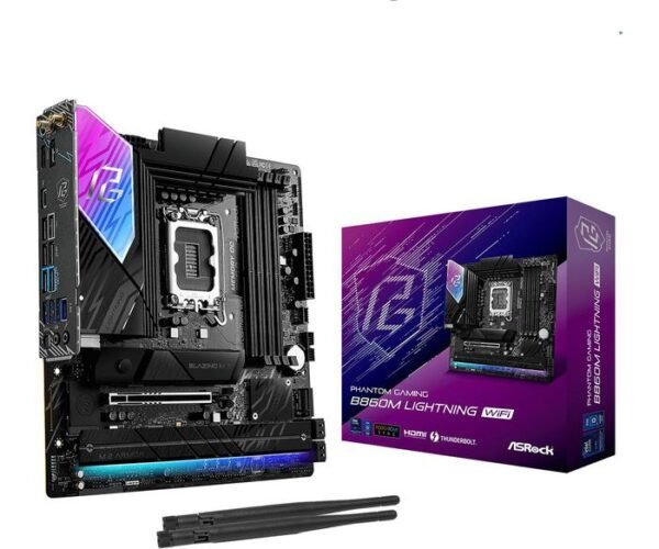 Asrock B860 LGA 1851 Micro ATX DDR5 fino a 256GB, LAN 2.5GbE, WiFi 6E/7, Bluetooth 5.3, PCIe 5.0, audio 7.1 HD, supporto Intel Core Ultra Series ad alte prestazioni