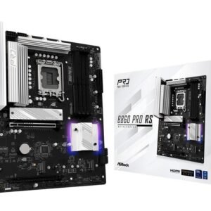 Asrock B860 Scheda Madre Intel LGA 1851, DDR5 4x DIMM 128GB, PCIe 5.0, SATA 6Gb/s, Audio 7.1, 2.5Gb LAN, ATX Gaming e Professionale