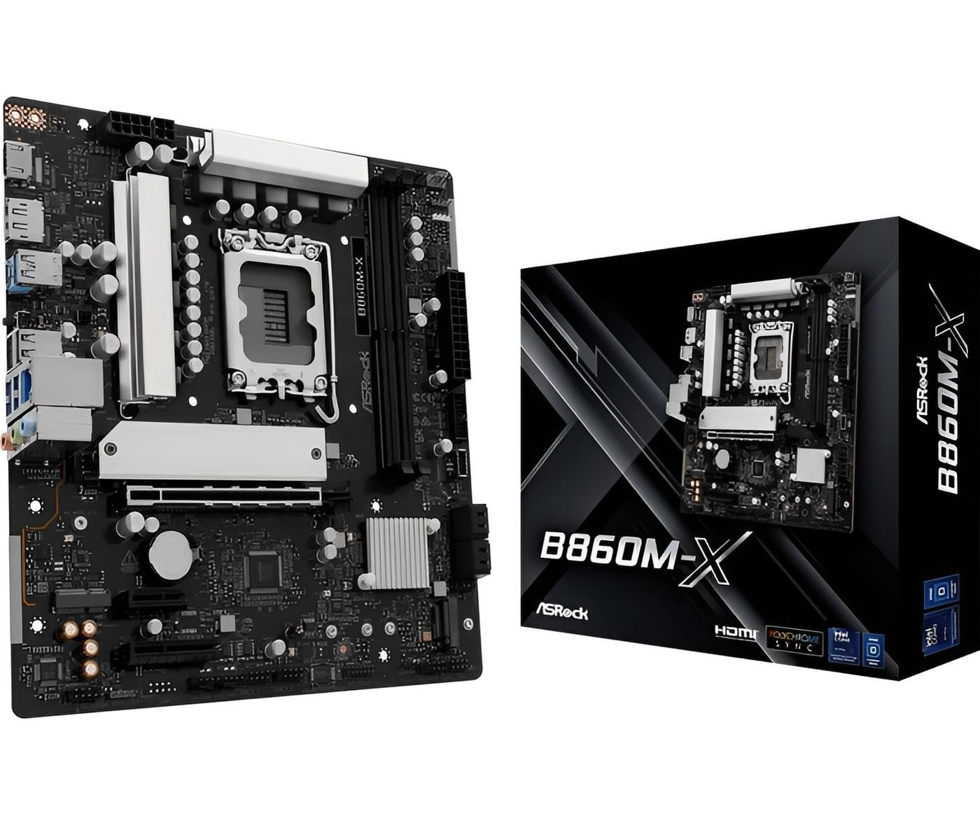 Asrock B860M Pro scheda madre micro ATX LGA1851 con DDR5 fino a 128GB, LAN 2.5GbE, HDMI, DP 1.4 e audio Realtek 7.1 canali
